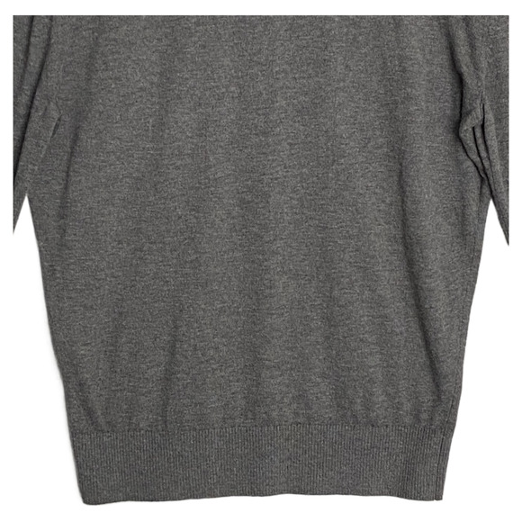 Daniel Cremieux V-Neck Sweater Men's XL Pima Cotton Cashmere Blend Gray NEW - Picture 7 of 15
